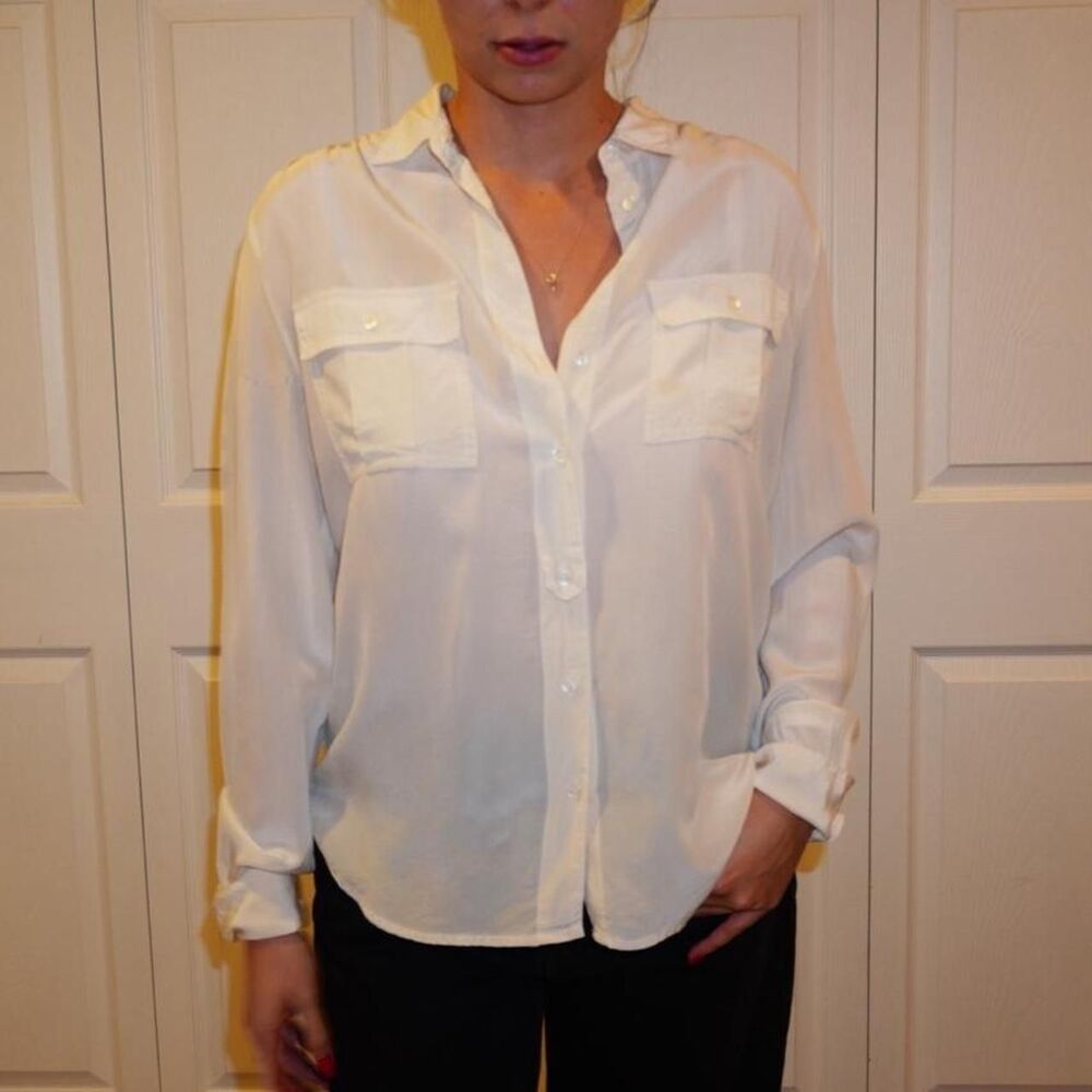 Jcrew Women's White Blouse